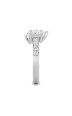 Load image into Gallery viewer, 3CTW Round Shaped Lab Grown Diamond (F/VS) Toi et Moi Engagement Ring in 14K Gold
