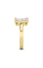 Load image into Gallery viewer, 3CTW Emerald Shaped Lab Grown Diamond (F/VS) Toi et Moi Engagement Ring in 14K Gold
