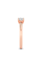 Load image into Gallery viewer, 0.75CTW Round Shaped Lab Grown Diamond (F/VS) Three Stone Band Ring in 14K Gold
