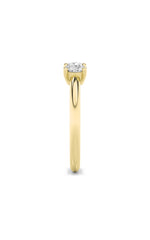 Load image into Gallery viewer, 1.5CTW Round Shaped Lab Grown Diamond (F/VS) Three Stone Band Ring in 14K Gold
