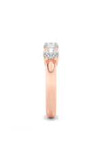 Load image into Gallery viewer, 1.5CTW Round Shaped Lab Grown Diamond (F/VS) Five Stone Band Ring in 14K Gold
