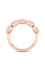 Load image into Gallery viewer, 1.5CTW Mix Shaped Lab Grown Diamond (F/VS) Five Stone Ring in 14K Gold
