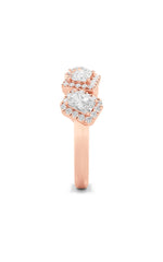 Load image into Gallery viewer, 1.5CTW Mix Shaped Lab Grown Diamond (F/VS) Five Stone Ring in 14K Gold
