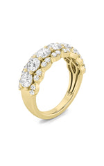 Load image into Gallery viewer, 2CTW Round Shaped Lab Grown Diamond (F/VS) Multi Stone Band Ring in 14K Gold
