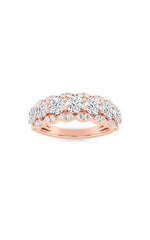 Load image into Gallery viewer, 2CTW Round Shaped Lab Grown Diamond (F/VS) Multi Stone Band Ring in 14K Gold
