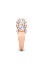 Load image into Gallery viewer, 2CTW Round Shaped Lab Grown Diamond (F/VS) Multi Stone Band Ring in 14K Gold
