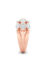 Load image into Gallery viewer, 3CTW Oval Shaped Lab Grown Diamond (F/VS) Multi Stone Band Ring in 14K Gold
