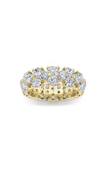 Load image into Gallery viewer, 5CTW Round Shaped Lab Grown Diamond (F/VS) Eternity Band Ring in 14K Gold
