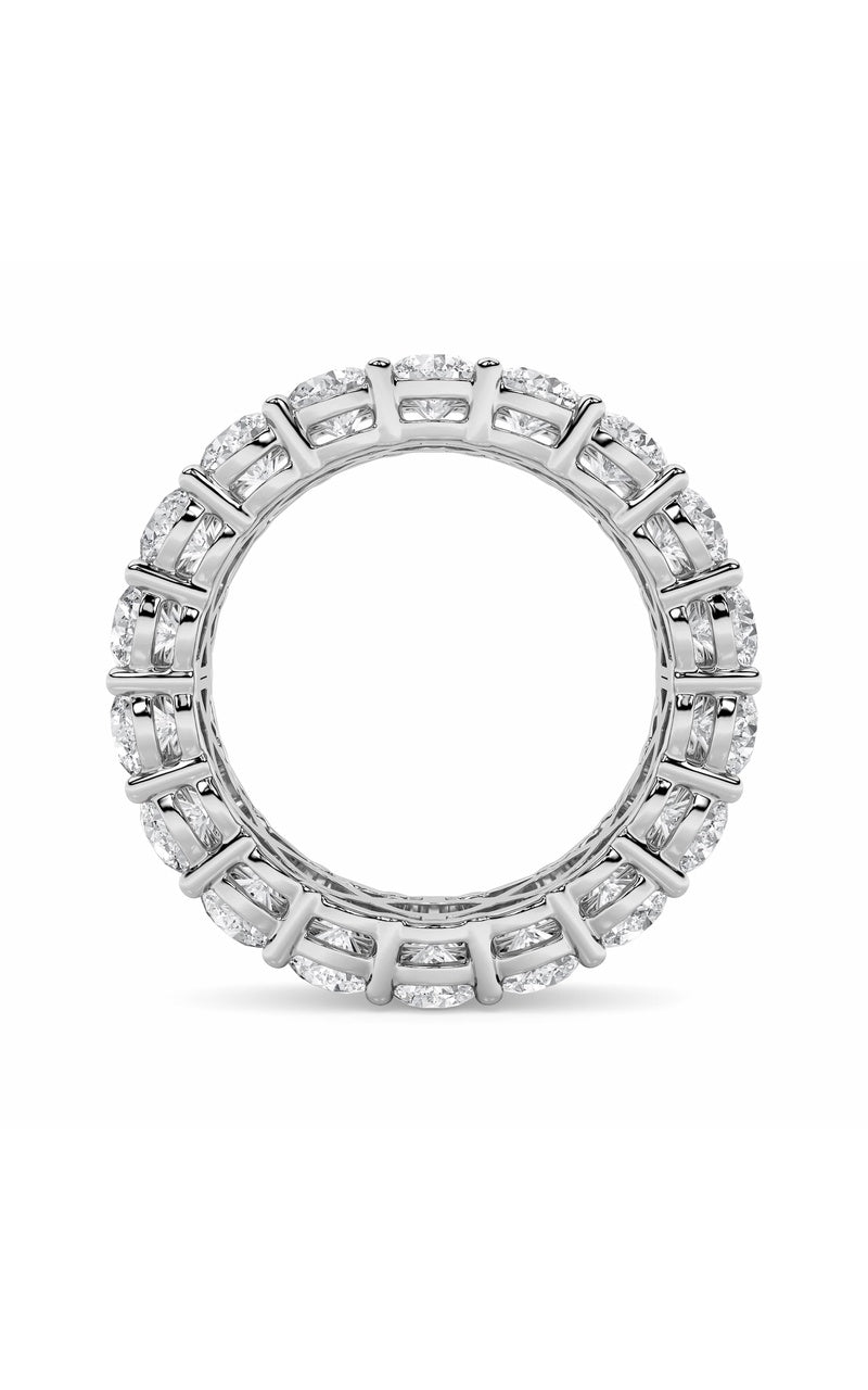 8CTW Round Shaped Lab Grown Diamond (F/VS) Eternity Band Ring in 14K Gold