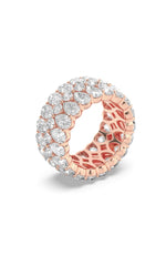 Load image into Gallery viewer, 9CTW Pear Shaped Lab Grown Diamond (F/VS) Eternity Band Ring in 14K Gold
