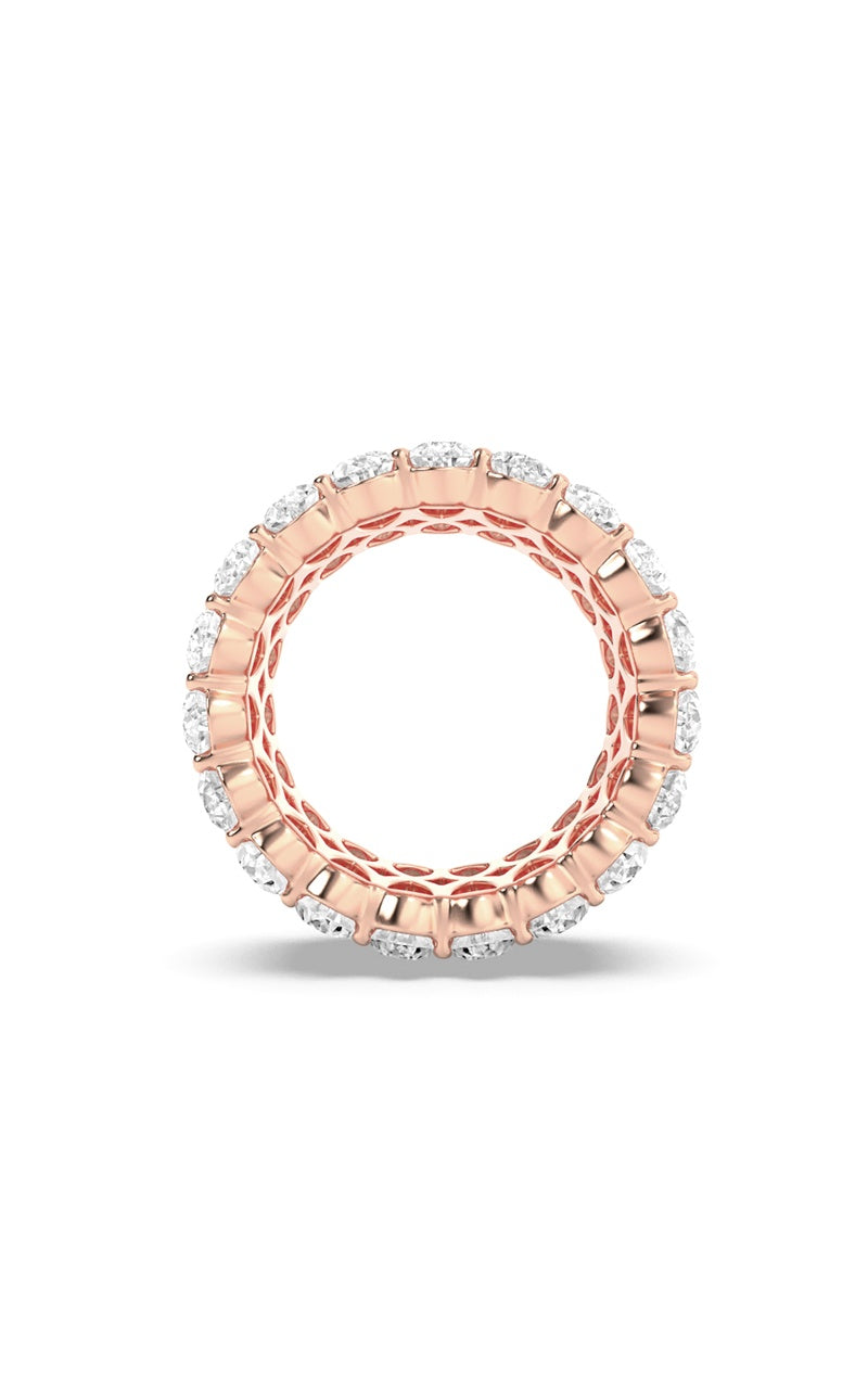 9CTW Pear Shaped Lab Grown Diamond (F/VS) Eternity Band Ring in 14K Gold