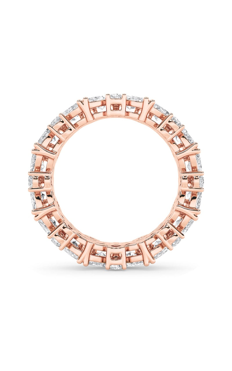 3CTW Marquise Shaped Lab Grown Diamond (F/VVS) Eternity Band Ring in 14K Gold