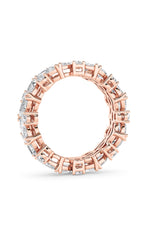 Load image into Gallery viewer, 3CTW Marquise Shaped Lab Grown Diamond (F/VVS) Eternity Band Ring in 14K Gold
