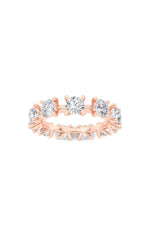 Load image into Gallery viewer, 3CTW Round Shaped Lab Grown Diamond (F/VS) Eternity Band Ring in 14K Gold
