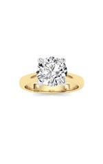 Load image into Gallery viewer, 2CTW Round Shaped Lab Grown Diamond (E/VS) Classic Solitaire Engagement Ring in 14K Gold
