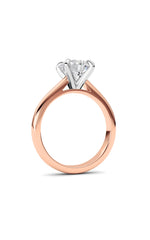 Load image into Gallery viewer, 2CTW Round Shaped Lab Grown Diamond (E/VS) Classic Solitaire Engagement Ring in 14K Gold
