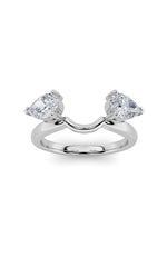 Load image into Gallery viewer, 1CTW Pear Shaped Lab Grown Diamond (F/VS) Wrap Ring in 14K Gold
