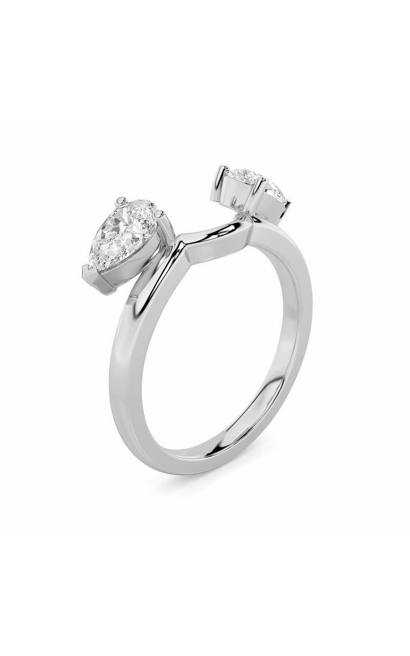 Vs) wrap ring in 14k gold