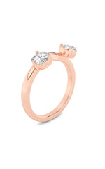 Load image into Gallery viewer, 1CTW Round Shaped Lab Grown Diamond (F/VS) Wrap Ring in 14K Gold
