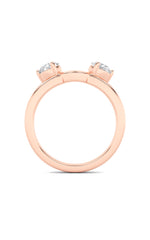 Load image into Gallery viewer, 1CTW Round Shaped Lab Grown Diamond (F/VS) Wrap Ring in 14K Gold
