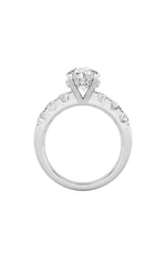 Load image into Gallery viewer, 4CTW Oval Shaped Lab Grown Diamond (F/VS) Bold Accented Engagement  Ring in 14K Gold
