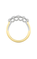 Load image into Gallery viewer, 2.5CTW Marquise Shaped Lab Grown Diamond (F/VS) Five Stone Ring in 14K Gold
