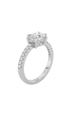 Load image into Gallery viewer, 1.5CTW Elongated Cushion Shaped Lab Grown Diamond (F/VS) East West Accented Ring in 14K Gold
