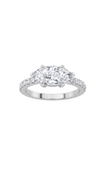 Load image into Gallery viewer, 1.5CTW Marquise Shaped Lab Grown Diamond (F/VS) East West Accented Ring in 14K Gold
