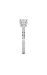 Load image into Gallery viewer, 1.5CTW Marquise Shaped Lab Grown Diamond (F/VS) East West Accented Ring in 14K Gold
