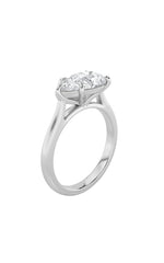 Load image into Gallery viewer, 2CTW Pear Shaped Lab Grown Diamond (F/VS) East West Accented Ring in 14K Gold
