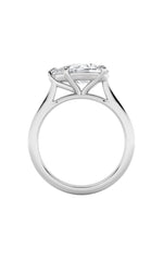 Load image into Gallery viewer, 2CTW Pear Shaped Lab Grown Diamond (F/VS) East West Accented Ring in 14K Gold
