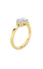 Load image into Gallery viewer, 1CTW Pear Shaped Lab Grown Diamond (F/VS) East West Fashion Ring in 14K Gold
