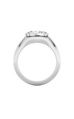 Load image into Gallery viewer, 2CTW Oval Shaped Lab Grown Diamond (F/VS) East West Solitaire Ring in 14K Gold
