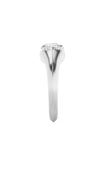 Load image into Gallery viewer, 2CTW Oval Shaped Lab Grown Diamond (F/VS) East West Solitaire Ring in 14K Gold
