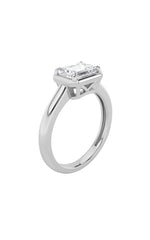 Load image into Gallery viewer, 1.5CTW Emerald Shaped Lab Grown Diamond (F/VS) East West Solitaire Ring in 14K Gold
