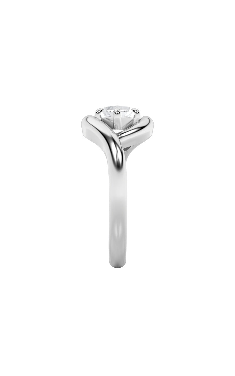 2CTW Marquise Shaped Lab Grown Diamond (F/VS) East West Solitaire Ring in 14K Gold