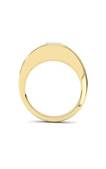 Load image into Gallery viewer, 2CTW Round Shaped Lab Grown Diamond (F/VS) East West Solitaire Fancy Ring in 14K Gold
