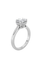 Load image into Gallery viewer, 1.5CTW Oval Shaped Lab Grown Diamond (F/VS) East West Solitaire Ring in 14K Gold
