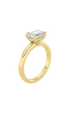 Load image into Gallery viewer, 1.5CTW Emerald Shaped Lab Grown Diamond (F/VS) East West Solitaire Ring in 14K Gold
