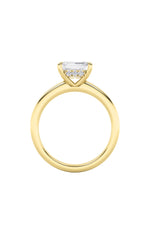 Load image into Gallery viewer, 1.5CTW Emerald Shaped Lab Grown Diamond (F/VS) East West Solitaire Ring in 14K Gold
