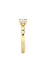 Load image into Gallery viewer, 1.5CTW Emerald Shaped Lab Grown Diamond (F/VS) East West Solitaire Ring in 14K Gold
