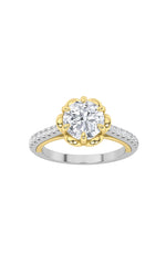 Load image into Gallery viewer, 1.5CTW Round Shaped Lab Grown Diamond (F/VS) Solitaire Engagement Ring in 14K Gold
