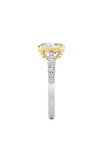 Load image into Gallery viewer, 2CTW Oval Shaped Lab Grown Diamond (F/VS) Solitaire Engagement Ring in 14K Gold
