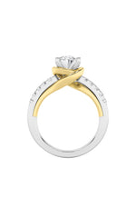 Load image into Gallery viewer, 2CTW Oval Shaped Lab Grown Diamond (F/VS) Solitaire Engagement Ring in 14K Gold
