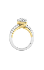 Load image into Gallery viewer, 2CTW Oval Shaped Lab Grown Diamond (F/VS) Solitaire Engagement Ring in 14K Gold
