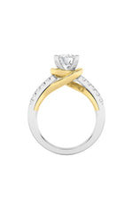 Load image into Gallery viewer, 2CTW Round Shaped Lab Grown Diamond (F/VS)  Ring in 14K Gold
