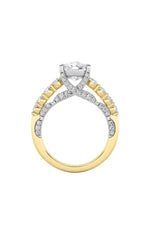 Load image into Gallery viewer, 4CTW Elongated Cushion Shaped Lab Grown Diamond (F/VS)  Ring in 14K Gold
