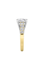 Load image into Gallery viewer, 4CTW Elongated Cushion Shaped Lab Grown Diamond (F/VS)  Ring in 14K Gold
