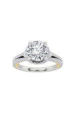 Load image into Gallery viewer, 2CTW Round Shaped Lab Grown Diamond (F/VS) Solitaire Engagement Ring in 14K Gold
