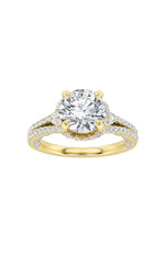 Load image into Gallery viewer, 2CTW Round Shaped Lab Grown Diamond (F/VS) Solitaire Engagement Ring in 14K Gold
